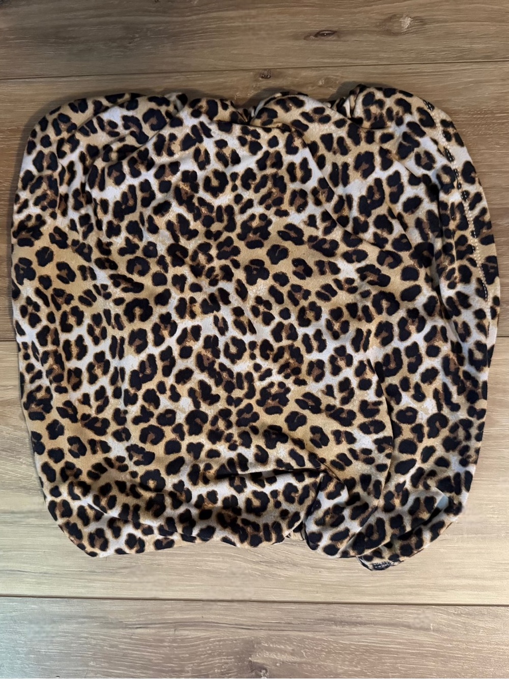 Leopard Print Tube Top - Brown/Black Animal Print